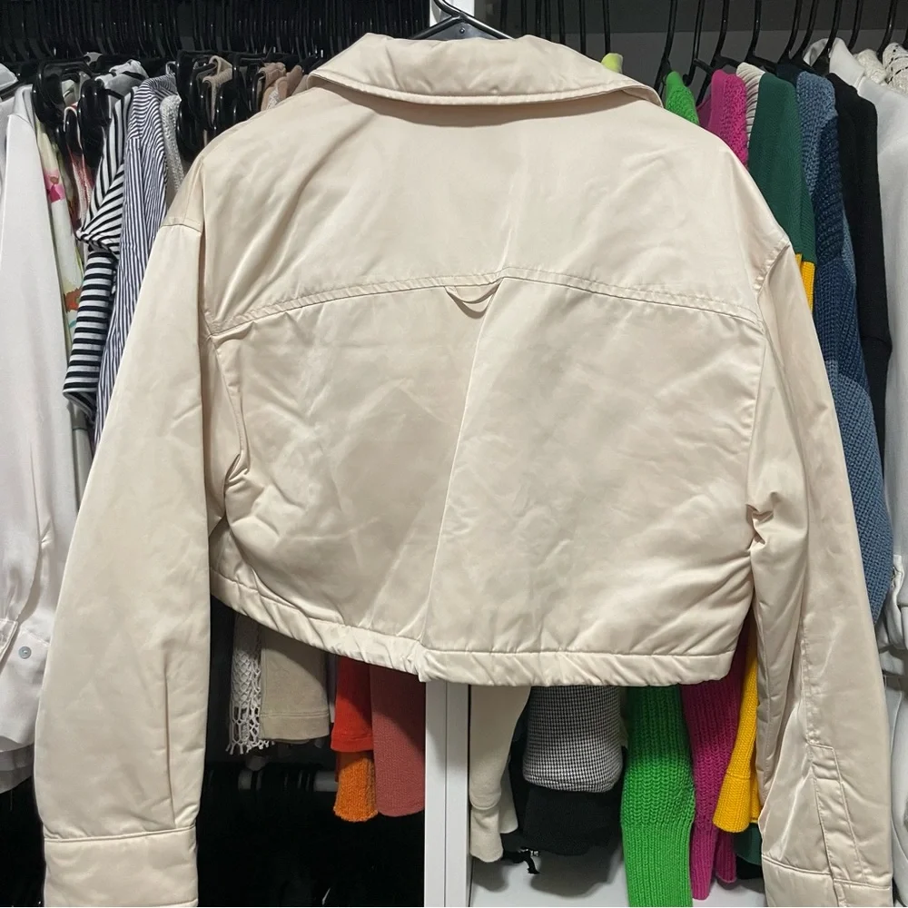 Zara cropped padded jacket NWT - Picture 4 of 7